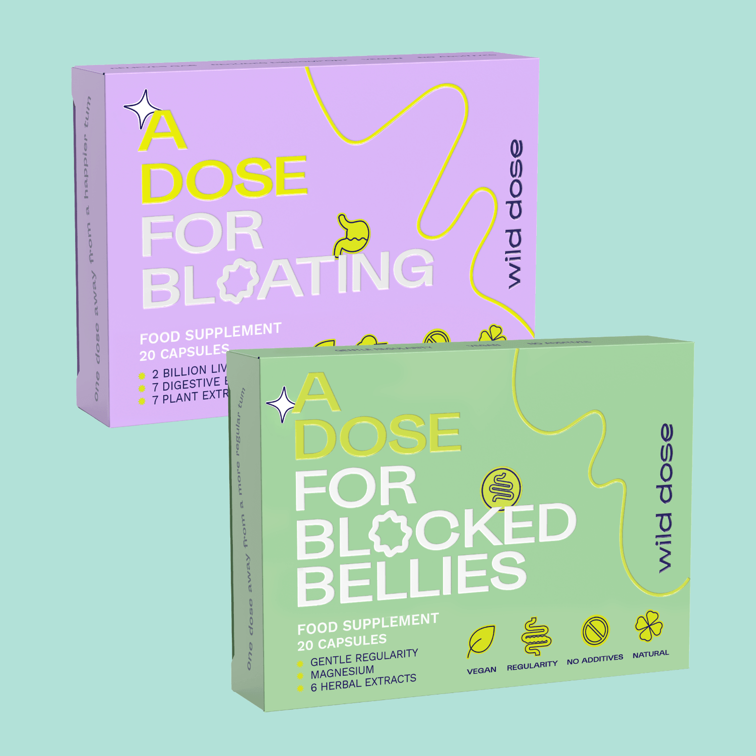 holiday bloating bundle by wild dose 